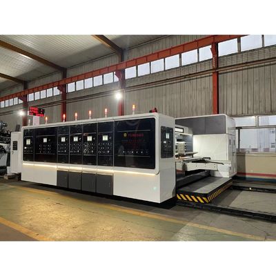 4 colori slot di taglio a stampo cartellone collante Strapping Box Making Line Machine 7.2mm