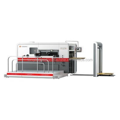 15T Flatbed Die Cutting Corrugated Box Machine MY-1300/1500/1650 per scatole di grandi dimensioni