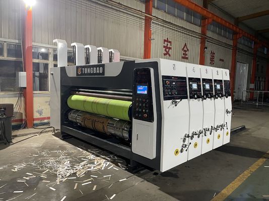 Flesso Plate Printer Slotter Die Cutter Machine per la fabbricazione di scatole di pizza a cartone ondulato