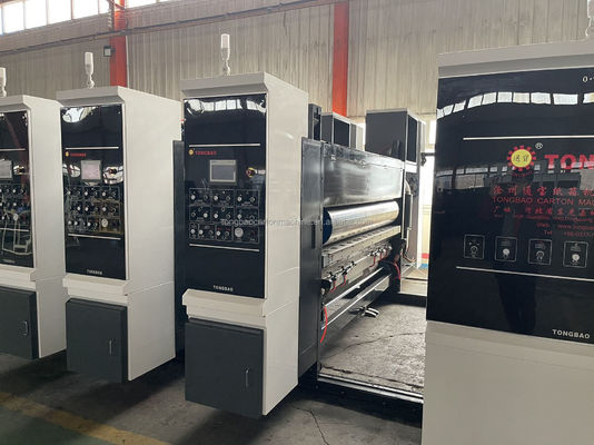 60 mm Automatica scatola ondulata scatola di cartone scatola Flexo Stampa Slotter Die Cutter Folder Gluer Linkage Line Machine
