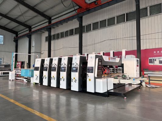 11000 PCS/H Cartone Box Flexo Stampa Slotting Rotary Die Cutting Vibration Stacker Machine