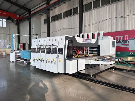 Macchina automatica per la stampa di scatole a piastra flessibile per la produzione di scatole di cartone precise e veloci