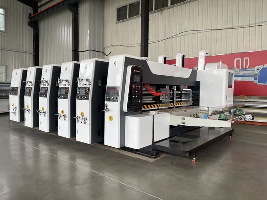 Macchina automatica per la stampa di scatole a piastra flessibile per la produzione di scatole di cartone precise e veloci