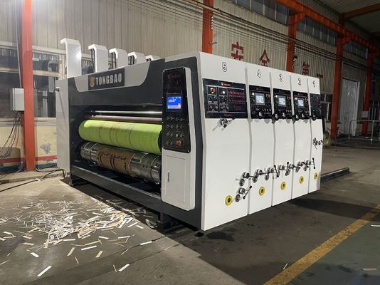 Macchina automatica per la stampa di scatole a piastra flessibile per la produzione di scatole di cartone precise e veloci