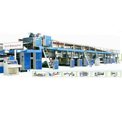 120 m/min 5 Ply 2200mm Fruit Carton Box Making Machine Corrugation Line per la produzione