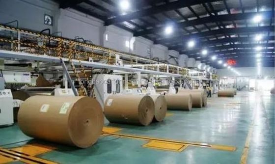 120 m/min 5 Ply 2200mm Fruit Carton Box Making Machine Corrugation Line per la produzione
