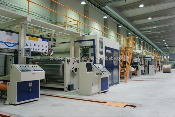 Linea di produzione di cartone per la macchina a cartone ondulato con supporto tecnico video