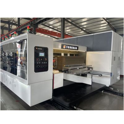 Flesso Plate High Definition Multicolor Printing Slotting Rotary Die Cutting Stacker Machine