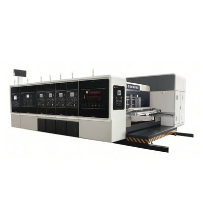 40000 KG High Definition Flexo Printing Slotting Rotary Die Cutting Machine per scatole di cartone ondulato