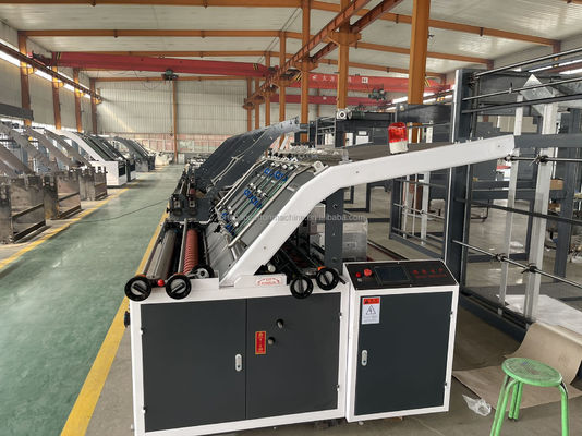 60 m/min Macchina semiautomatica monofaccia per la laminazione della tavola a flauto