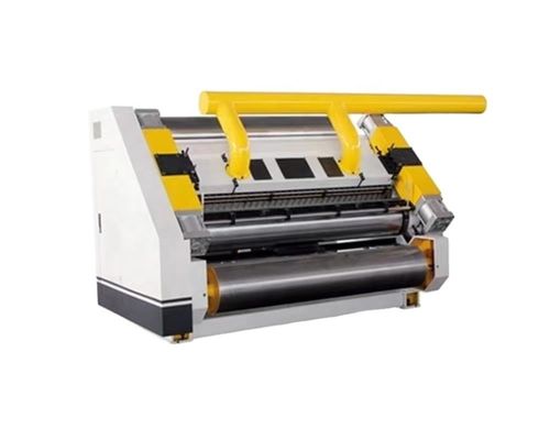 Macchina automatica per la produzione di cartoni di cartone ondulati con faccia singola e flauto