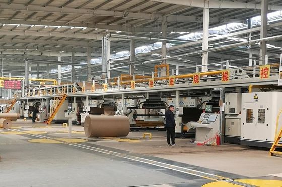 Linea di produzione computerizzata di cartone ondulato a cinque strati TB-300-2500-II per scatole