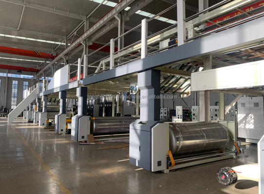 Linea di produzione computerizzata di cartone ondulato a cinque strati TB-300-2500-II per scatole