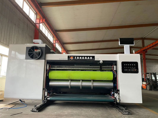 1500 mm Flexo Stampa a 4 colori Slitta a striscia Taglio a striscia Pieghevole Collante Strapping Macchina adesiva