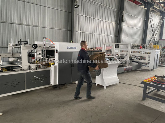 Macchina di incollaggio per cartoni a catena azionata elettricamente e completamente automatica per scatole a serratura