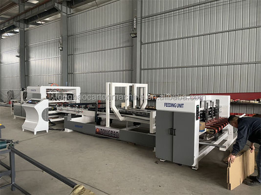 Macchina di incollaggio per cartoni a catena azionata elettricamente e completamente automatica per scatole a serratura