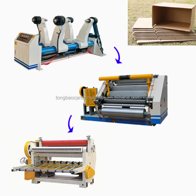 Linea di produzione automatica di cartone ondulato azionato elettricamente per la fabbricazione di cartone