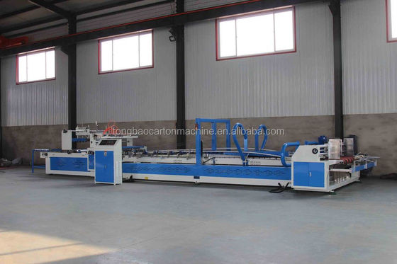 380V Power Automatic Folder and Gluer Carton Machine per una produzione fluida