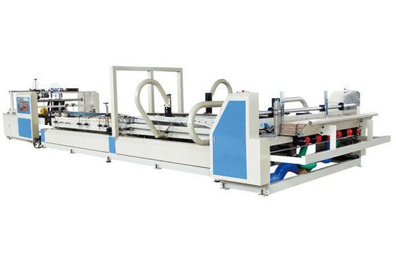 380V Power Automatic Folder and Gluer Carton Machine per una produzione fluida