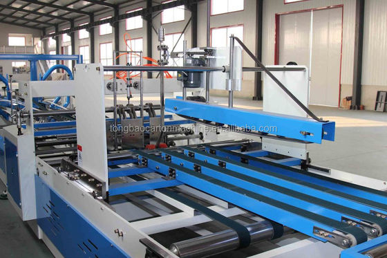 380V Power Automatic Folder and Gluer Carton Machine per una produzione fluida