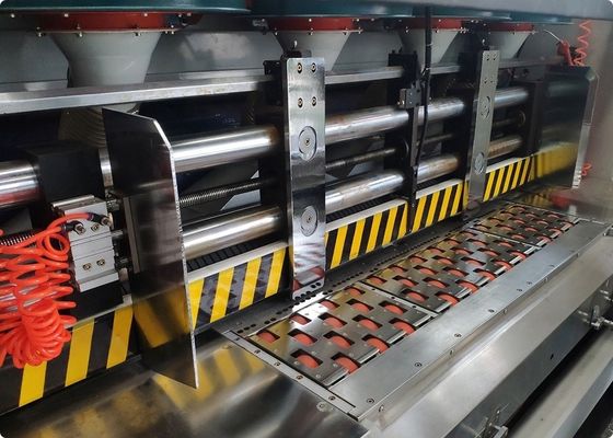 Macchina di stampa a 4 colori ad alta definizione con apparecchiature rotative per slotter