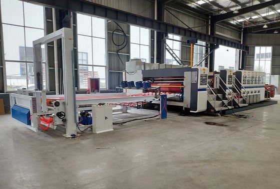 Macchina di stampa a 4 colori ad alta definizione con apparecchiature rotative per slotter