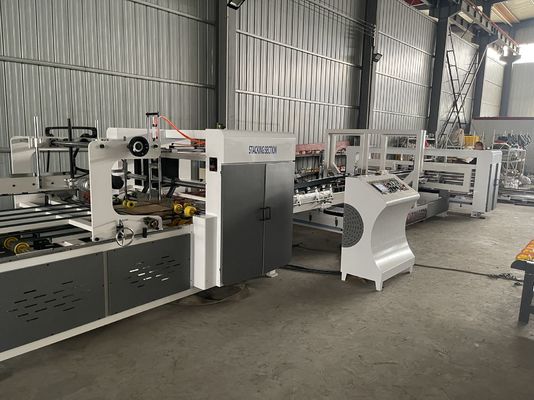 Funzione Cartone carta cartone Macchina di incollaggio Grado automatico completo Folder Flexo automatico