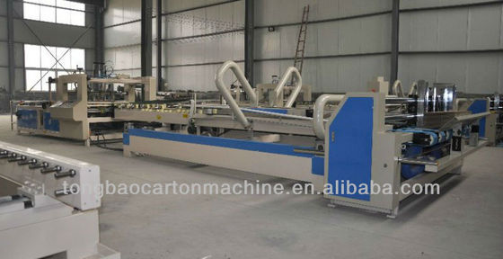 Materiale di imballaggio in plastica Tongbao Macchina di incollaggio automatica per cartone ondulato 100 p/min